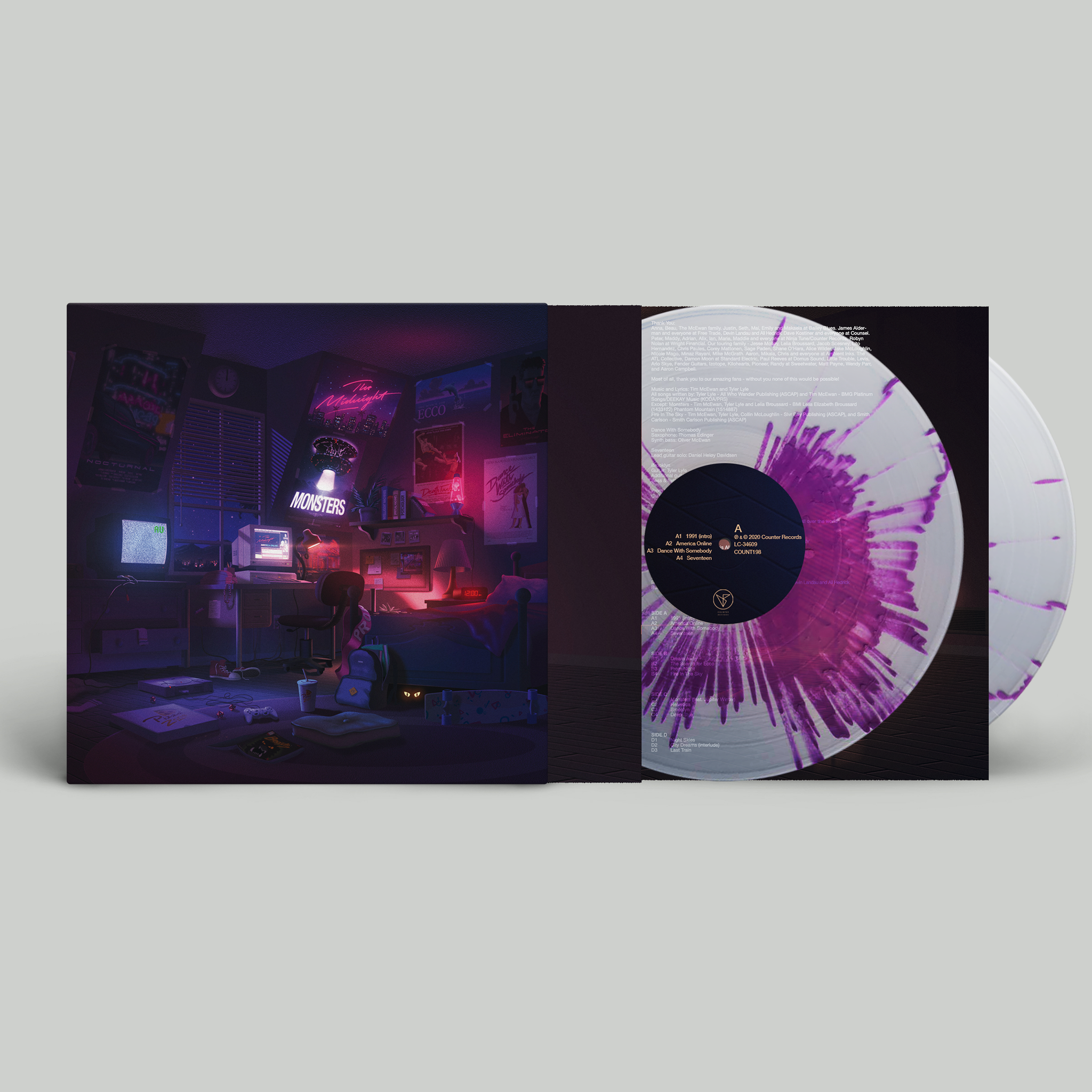 Monsters - Limited Edition Gatefold Purple Splatter 2LP – The